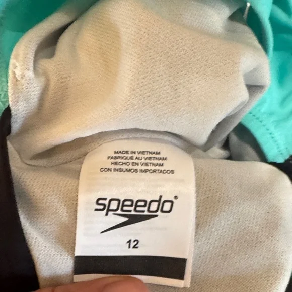 Speedo Teal and Black Swimsuit